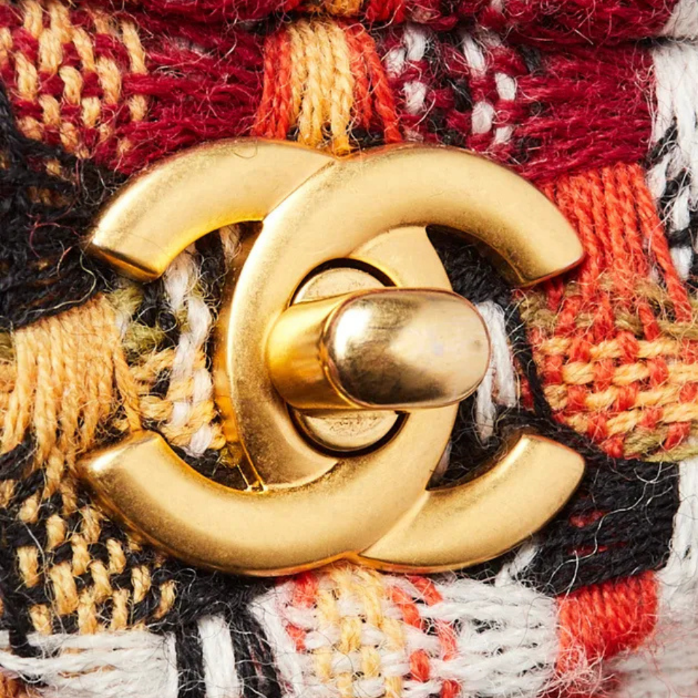 Chanel Multicolor Quilted Tweed Fabric Classic Rectangular Mini Flap Bag - 615440 - Image 2