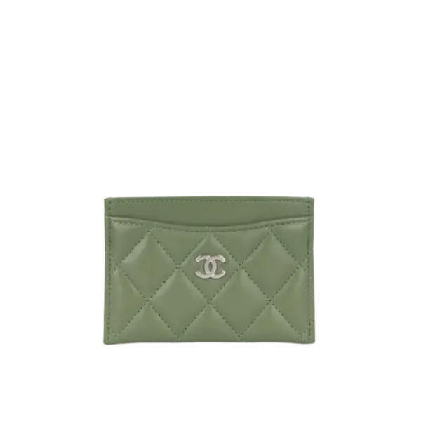 Chanel Pistachio Green Classic Card Holder