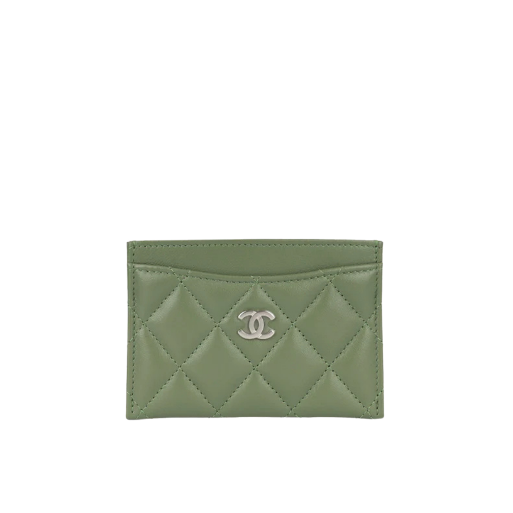 Chanel Pistachio Green Classic Card Holder