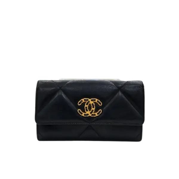 Chanel Classic Bi-Fold Long Wallet - Black (Style A50096)