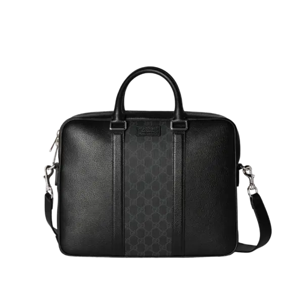 Gucci Black Leather Medium Briefcase – New, Authentic, With Tags