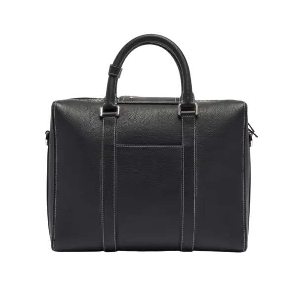 Dior Black Leather Lingot Briefcase Bag