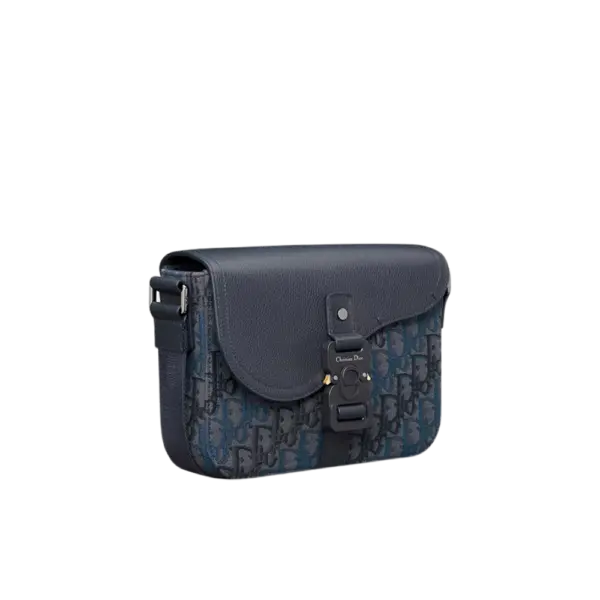 Small Saddle Messenger Bag with Flap- 1ADPO049DJD_H585