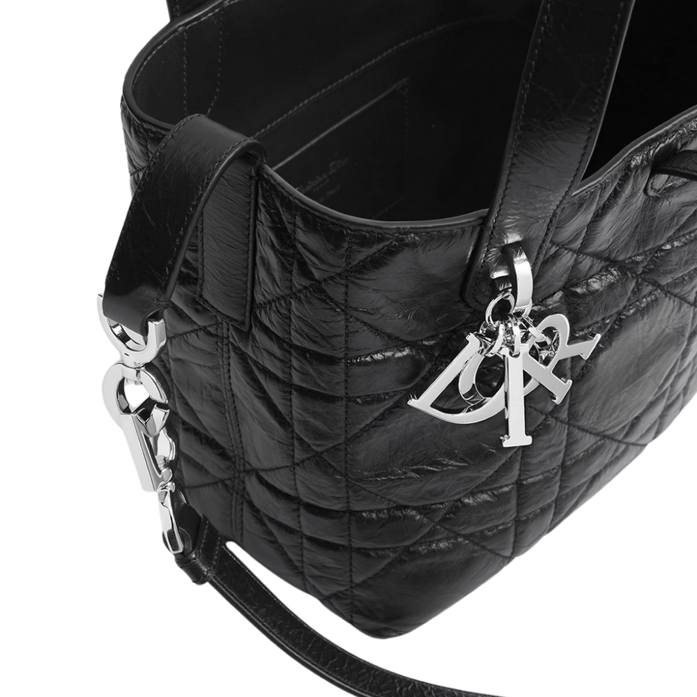 Small Dior Toujours Vertical Tote Bag-M2835PNUC_M900 - Image 5