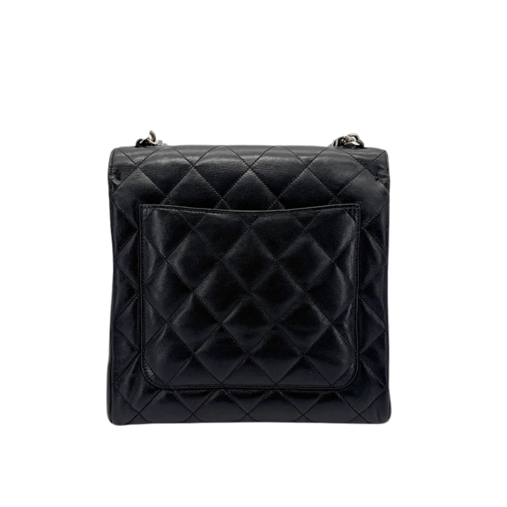 Chanel Vintage Matelasse Chain Hand Bag Black - 90273004 - Image 3