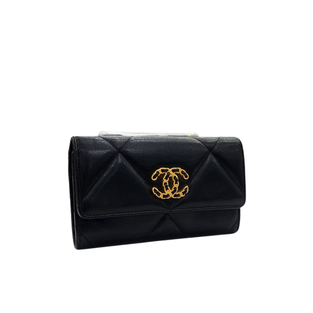 Chanel Classic Bi-Fold Long Wallet - Black (Style A50096) - Image 3