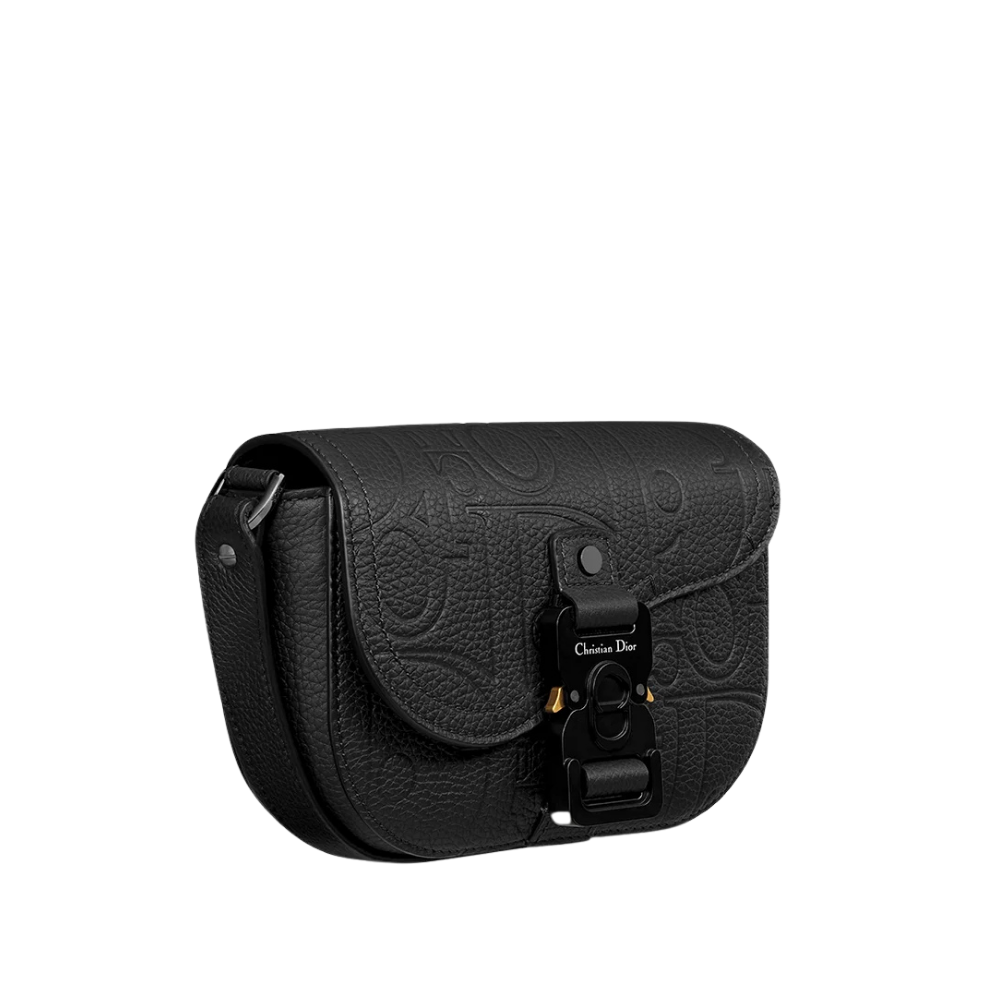 Mini Saddle Messenger Bag with Flap-2ADCA435LLG_H00N - Image 3