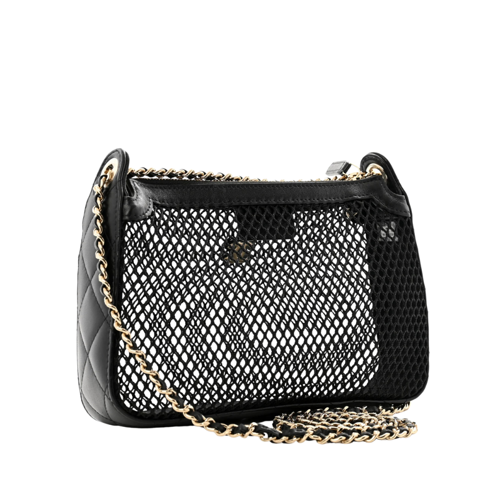 Chanel Clutch With Chain Black 1231 - Image 2