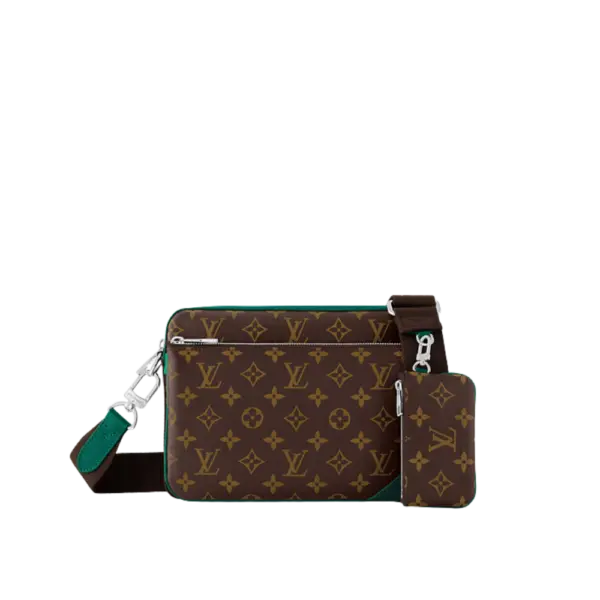 Louis Vuitton Trio Messenger Monogram Macassar Canvas M12766