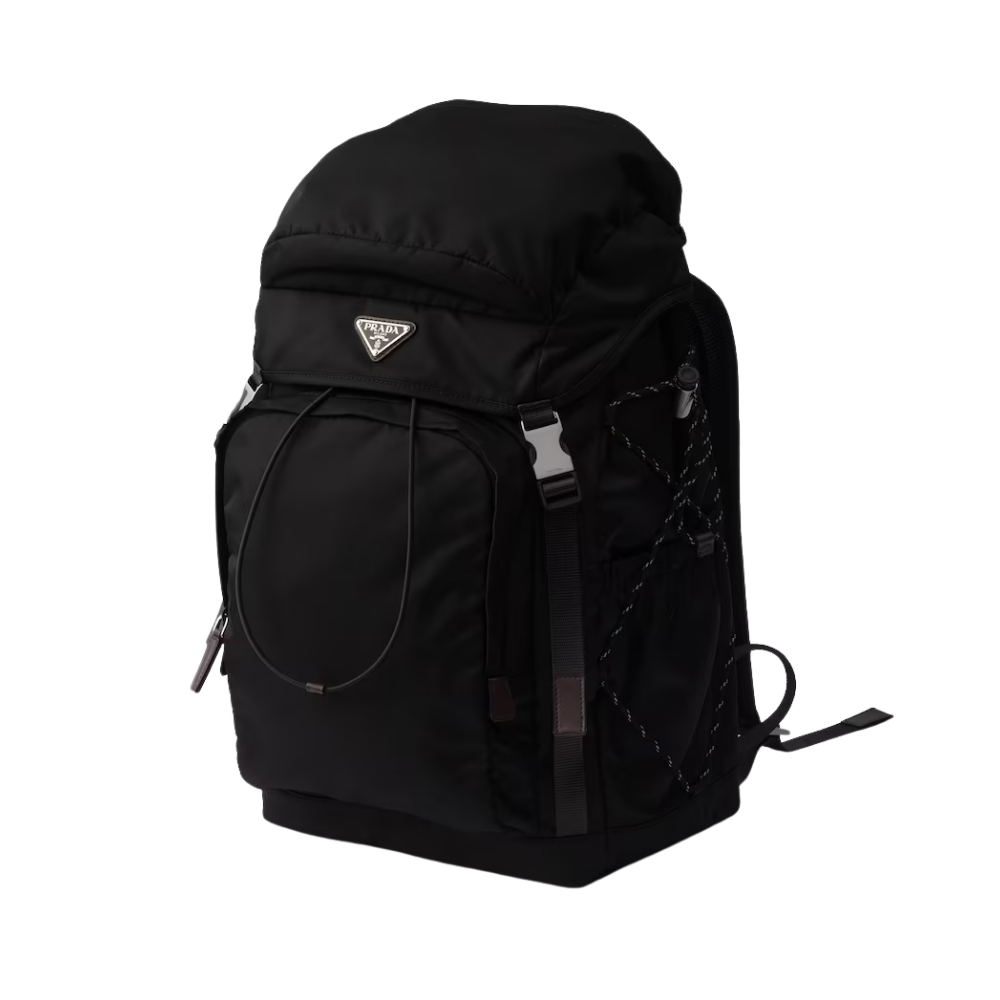 Prada Speedrock Re-Nylon and Leather Backpack - 2VZ123_2DMG_F0002_V_OOO - Image 3