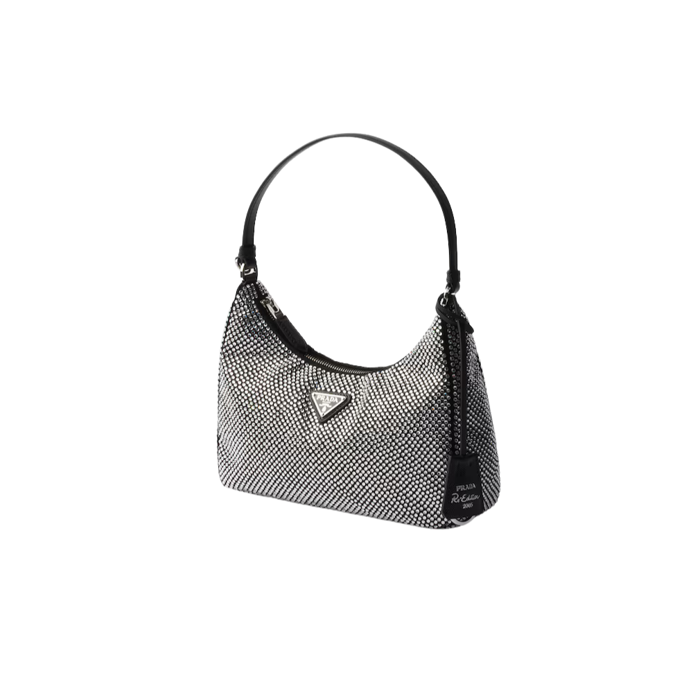 Prada Re-Edition 2005 Crystal-Studded Bag 1BC204_2HNJ_F0T7O_V_OOD - Image 2
